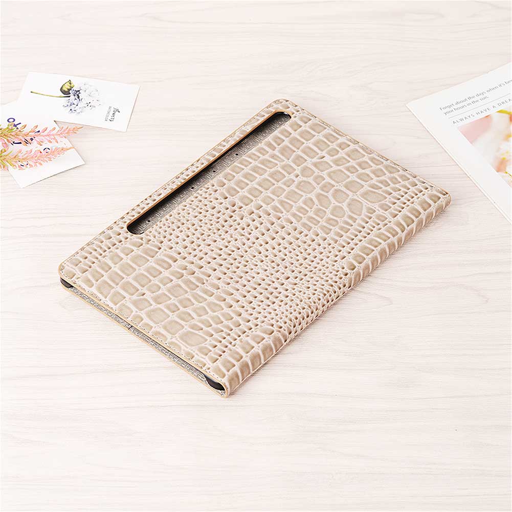 Case Samsung Galaxy Tab S6 SM-T860 SM-T865 #เคสฝาพับแบบกระเป๋าสตางค์ลายผิวหนังจระเข้ Crocodile Texture