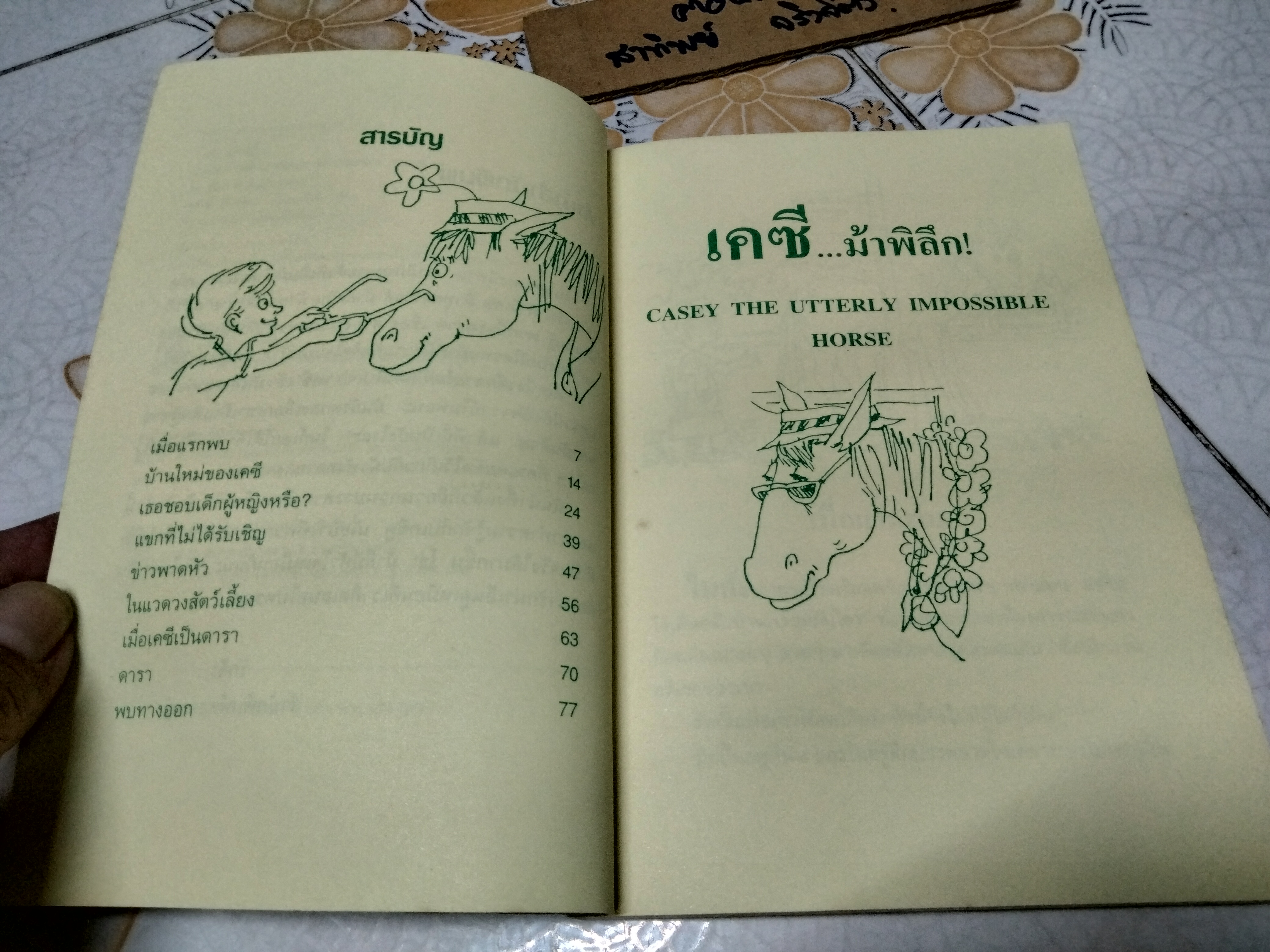 เคซีม้าพิลึก (Casey The Utterly Impossible Horse) แอนนิตา ฟีเกิลส์ (Anita Feagles) ชูศักดิ์ วิจักขณา แปล พิมพ์ครั้งแรก2537