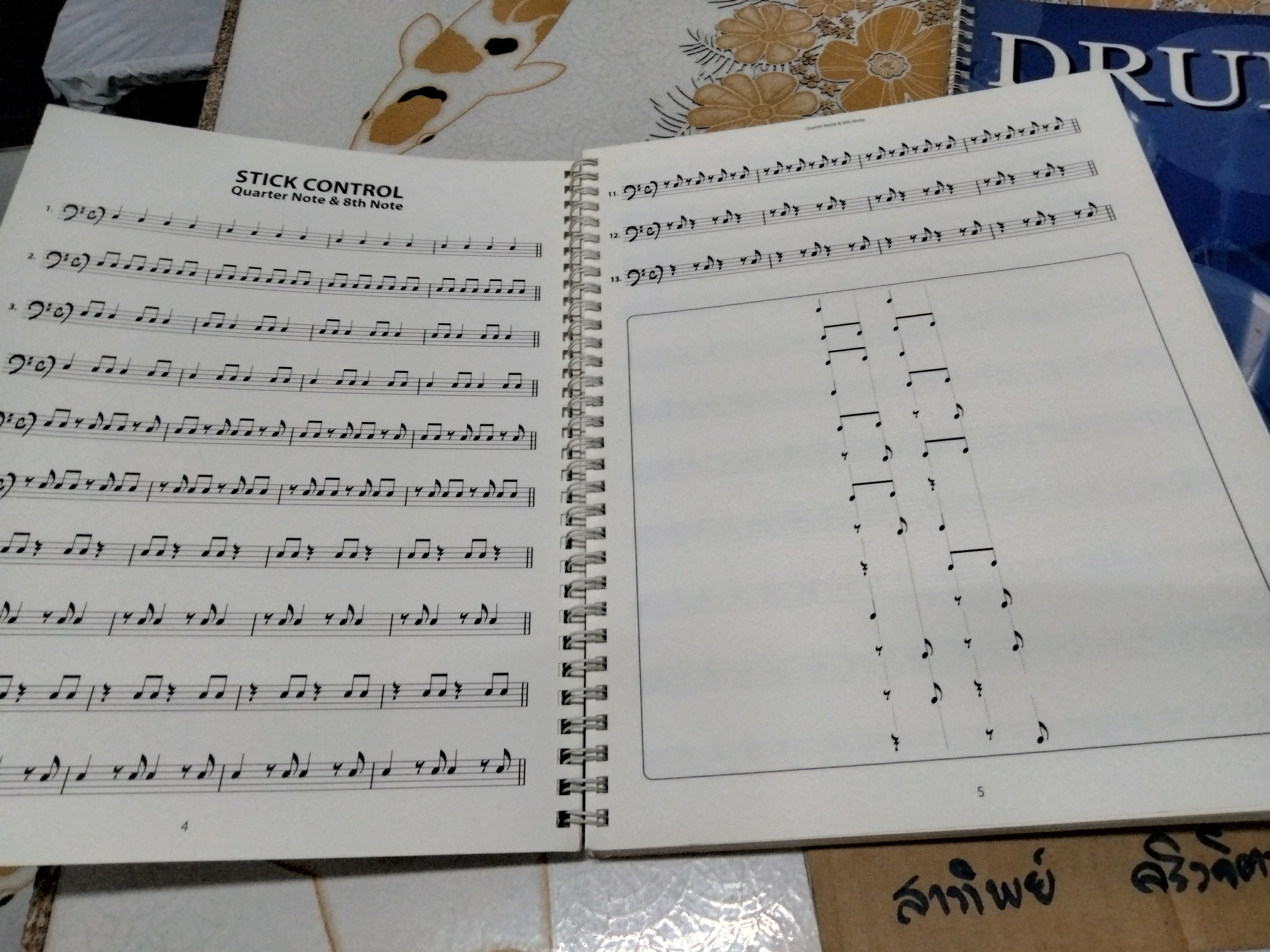 หนังสือเรียนตีกลอง YAMAHA MUSIC FOUNDATION (ขายรวม 2 เล่ม) DRUM FUNDAMENTALS + DRUMS 1 **สินค้าหมด**