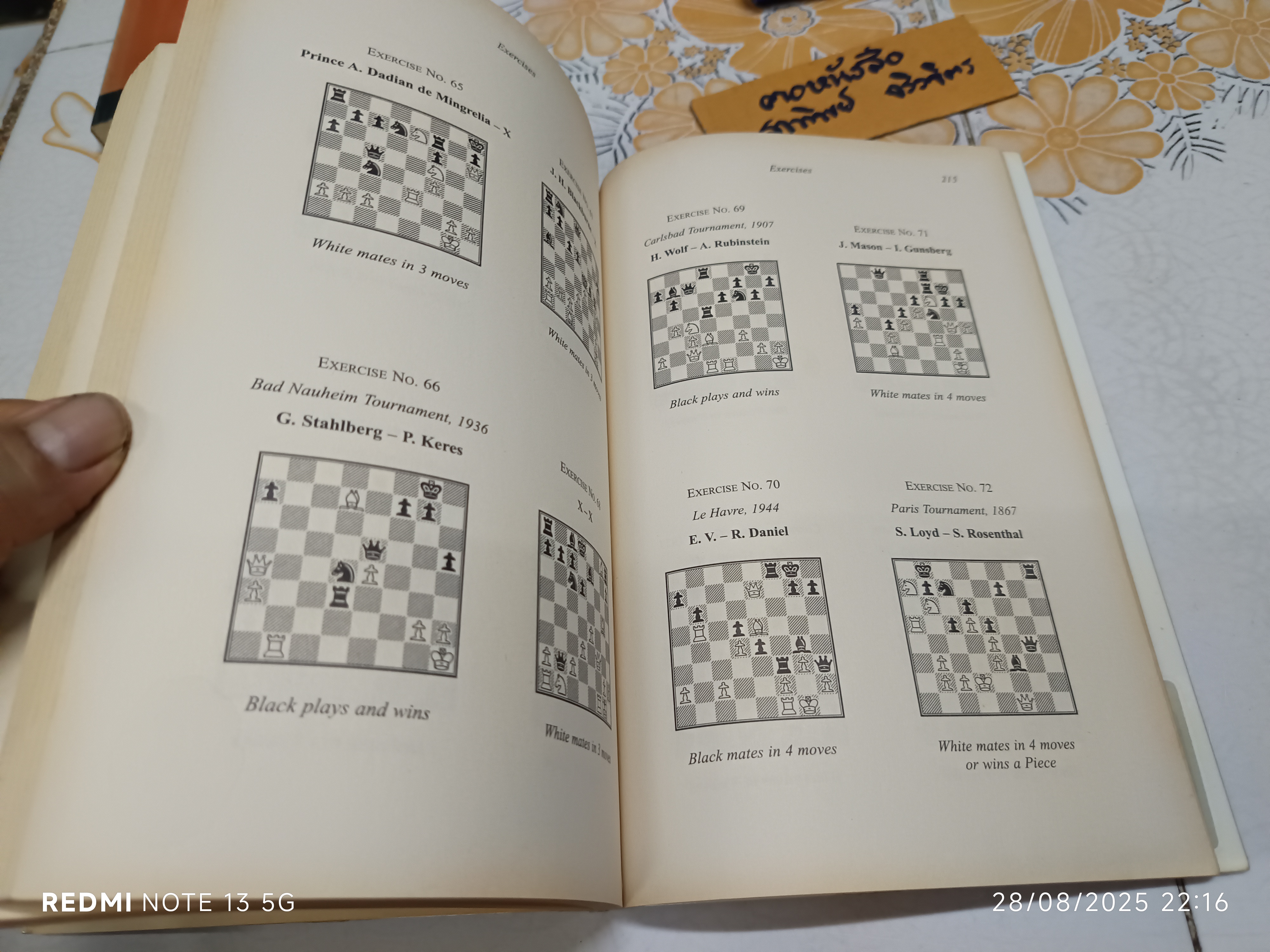 The Art of Checkmate (New Translation by Jimmy Adams) เขียนโดย Georges Renaud และ Victor Kahn #Batsford_chess