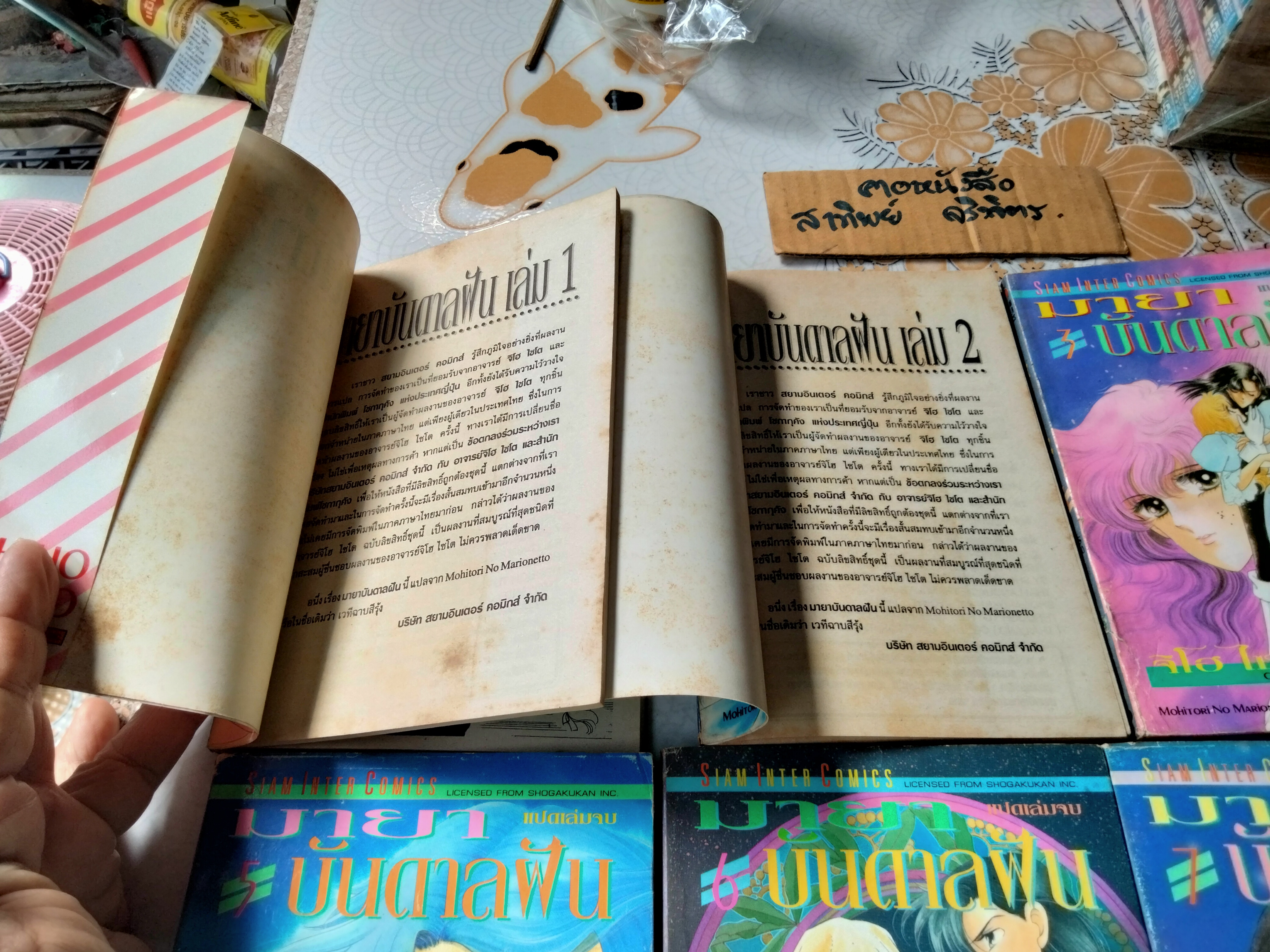 มายาบันดาลฝัน (8 เล่มจบ) Saito Chiho แปลจาก Mohitori No Marionetto หรือในชื่อเดิมว่า เวทีฉาบสีรุ้ง