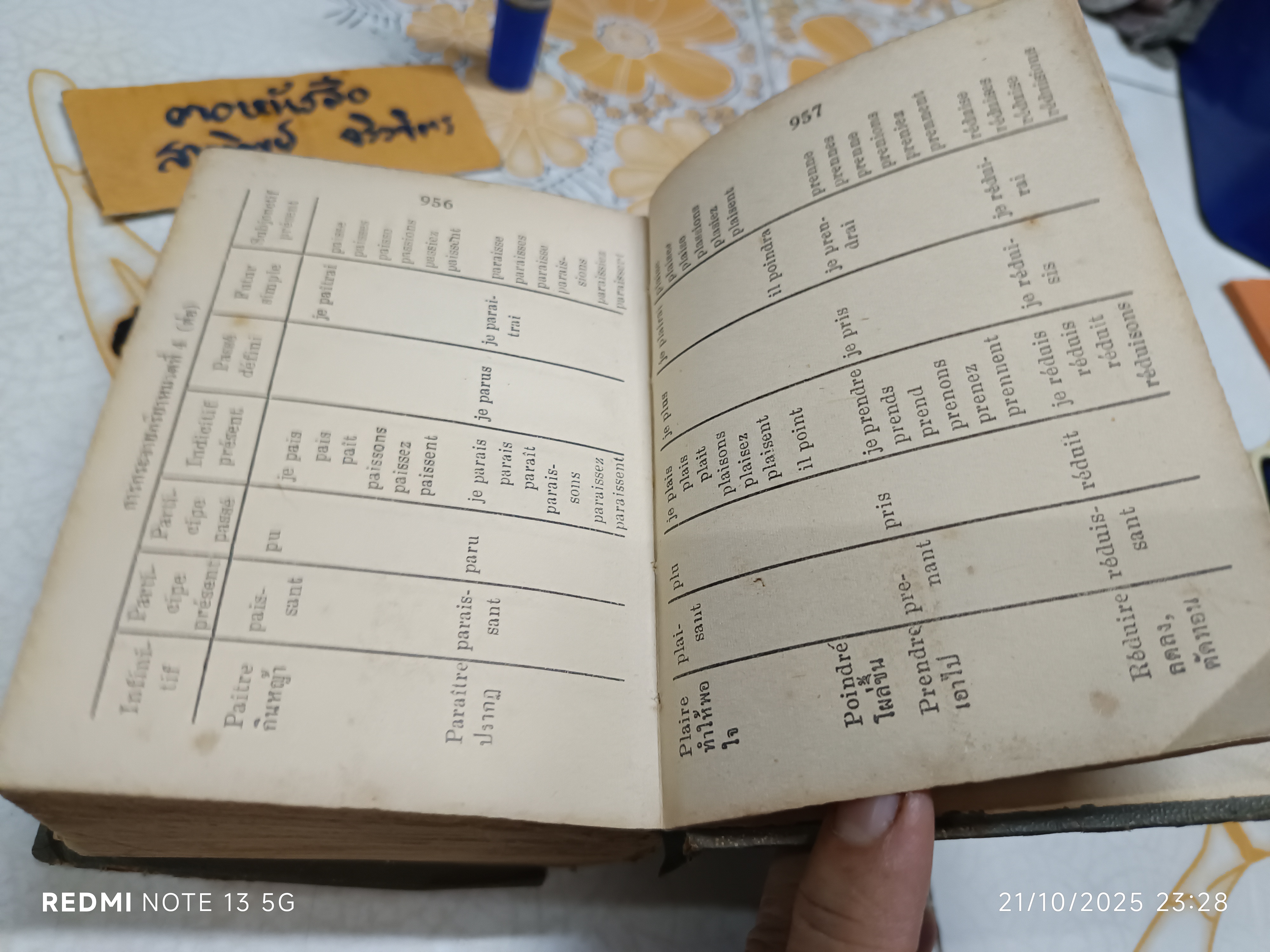 พจนานุกรมฝรั่งเศส-ไทย ของกองวิชาการรวมสาส์น ตรวจทานโดย ศาสตราจารย์ จินตนา ยศสุนทร (สภาพเก่า มีตำหนิ)