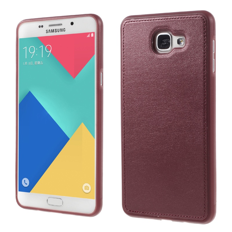 เคส Samsung Galaxy A9 Pro (2016) #เคสฝาหลังหนังคุณภาพดี PU Leather Coated Soft TPU Shell