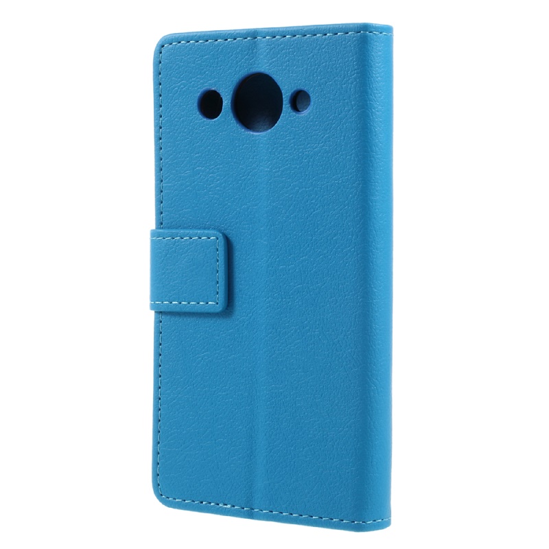 เคส Huawei Y3 (2017) #เคสแบบฝาพับหนัง PU มีช่องเสียบบัตร สีสันสวยงามทันสมัย