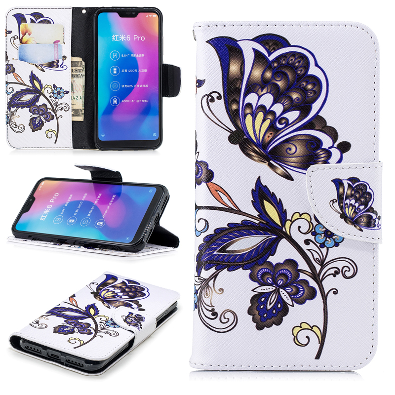 Case Xiaomi Redmi Note 6 Pro #เคสฝาพับแบบกระเป๋าสตางค์ Pattern Printing Wallet Leather