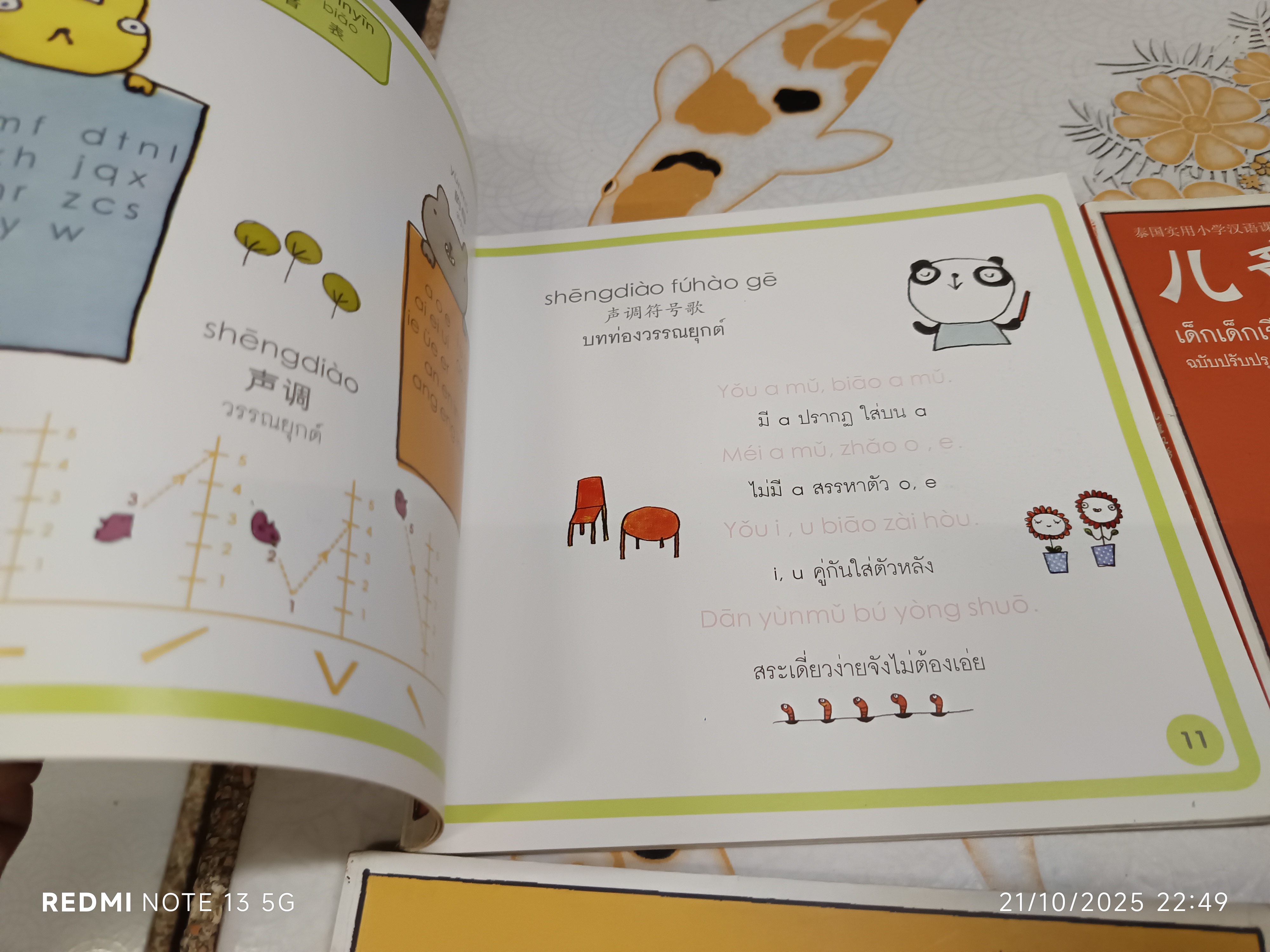 หนังสือ เด็กเด็กเรียนจีน (เล่ม 1-5) ของโรงเรียนภาษาและภูมิปัญญาตะวันออก (OKLS)