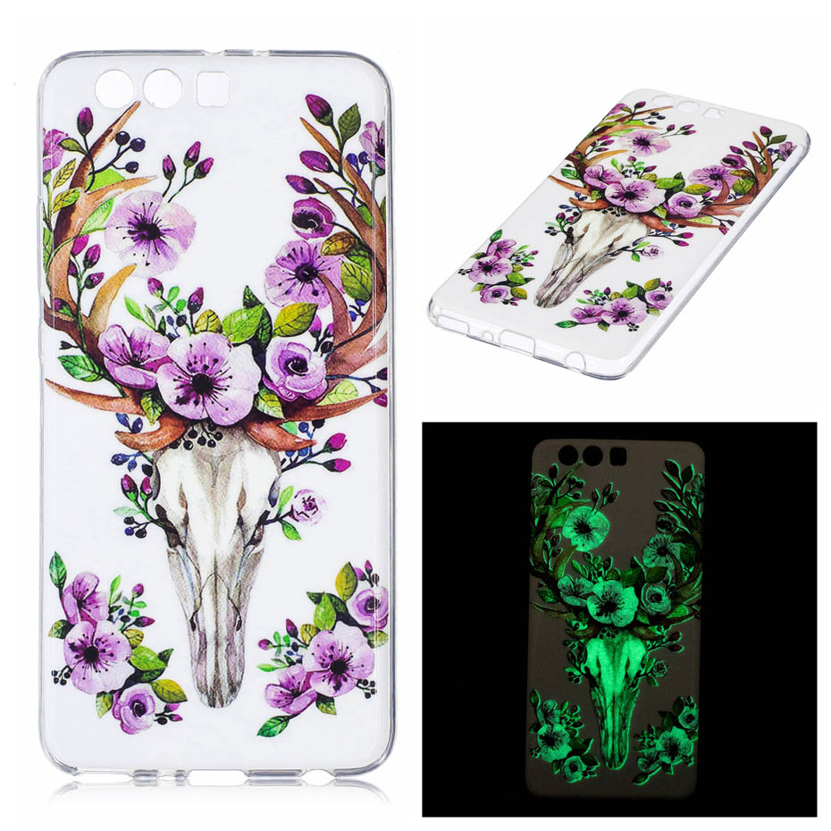 เคส Huawei P10 Plus #เคสฝาหลัง TPU Luminous IMD มีลวดลายเรืองแสงสวยงาม