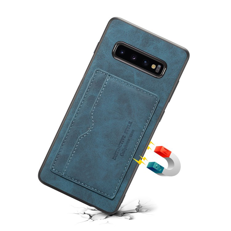 เคส Samsung Galaxy S10 #เคสฝาหลัง TPU เคลือบหนัง PU พร้อมช่องเสียบการ์ด