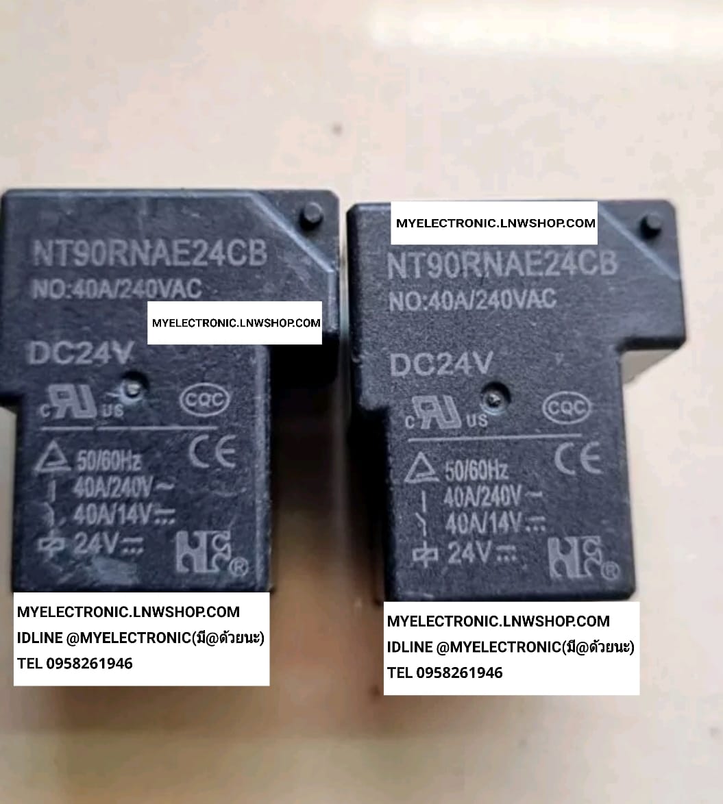 ขาย NT90RNAE24CB รีเลย์คอยล์24V4ขา NT90RNAE 24CB รีเลย์24V4ขา ใช้ใน เครื่องเชื่อม ยี่ห้อ ราคา ตัวละ . . . . หน่วย บาท