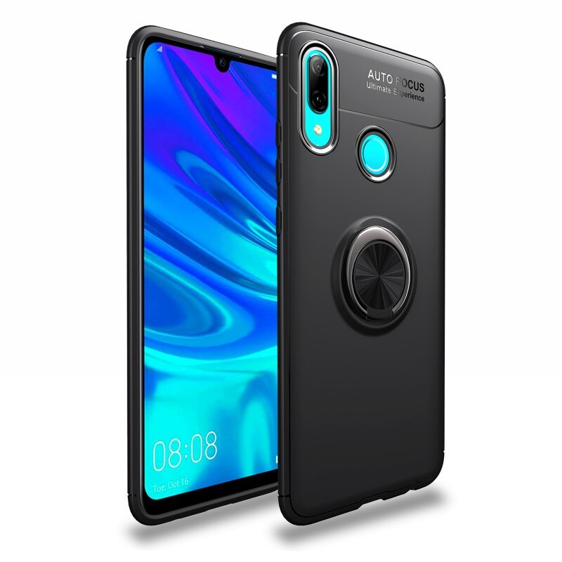 Case Huawei Y7 2019 #เคสฝาหลัง TPU Finger Ring Kickstand (แผ่นโลหะแบบ Built-in)