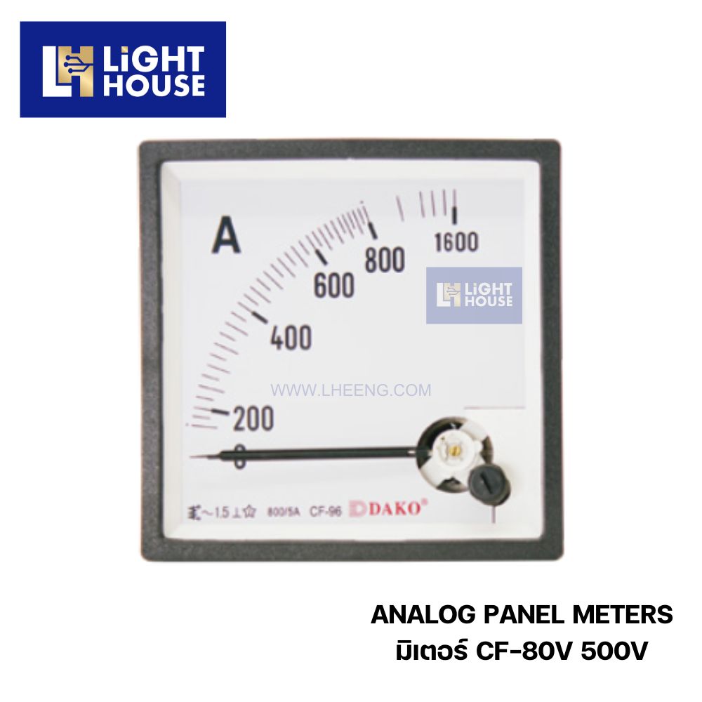 "DAKO" มิเตอร์ CF-80V 500V (ANALOG PANEL METERS)