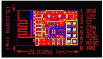 โมดูล NRF24L01+ Wireless Module 2.4G