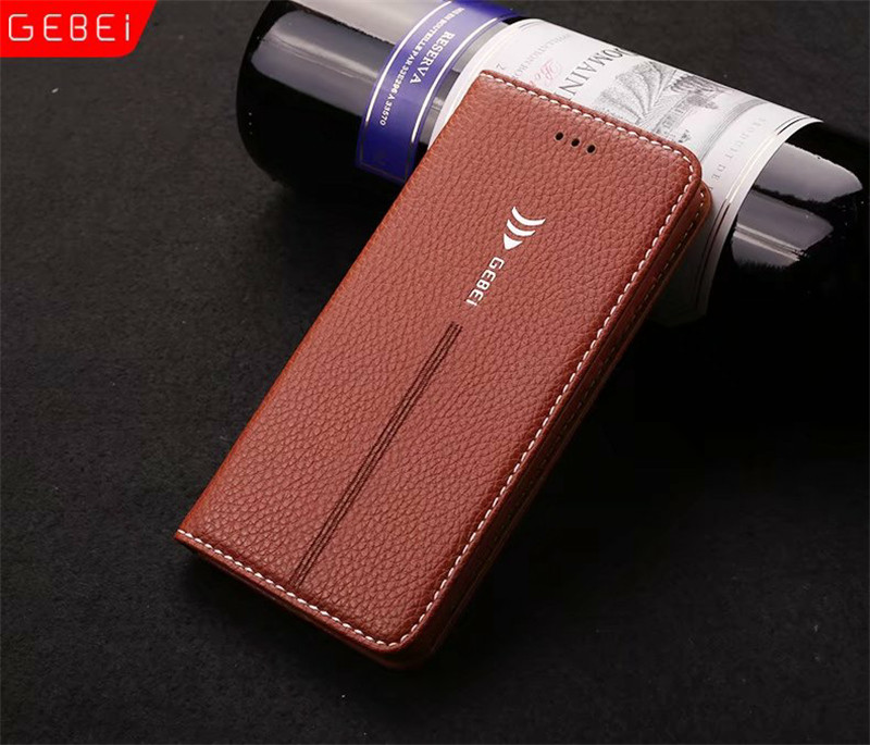 เคส Huawei P10 5.1นิ้ว #เคสหนังฝาพับสไตล์กระเป๋า GEEI Litchi หนังPUนิ่ม