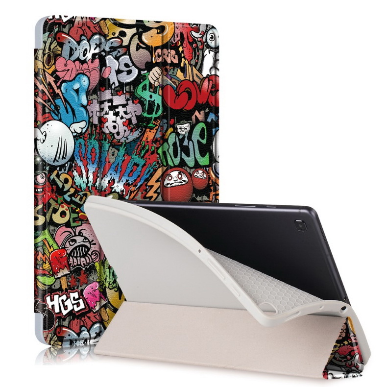 Case Samsung Galaxy Tab S6 Lite 10.4 SM-P610 P615 P617 #เคสฝาพับหนัง PU แบบ 3 พับมีช่องเก็บปากกา Soft TPU Tri-fold Stand Leather Smart Tablet