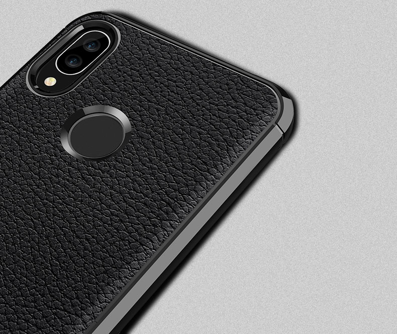 เคส Huawei Nova 3 #เคสฝาหลัง TPU นิ่มผิวลิ้นจี่กันลื่นสีสันสวยงามคุณภาพดีราคาถูก