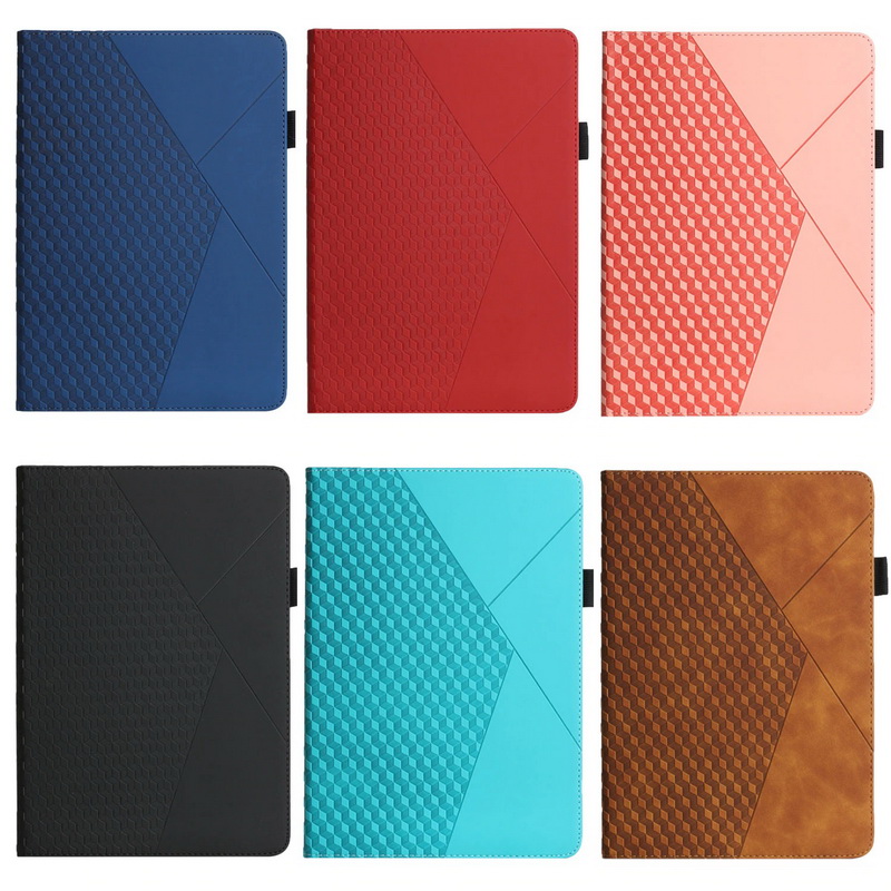 เคส Samsung Galaxy Tab A7 Lite 8.7" (T220,T225) #เคสฝาพับหนัง PU มีช่องใส่บัตร Embossed Flip Leather Case