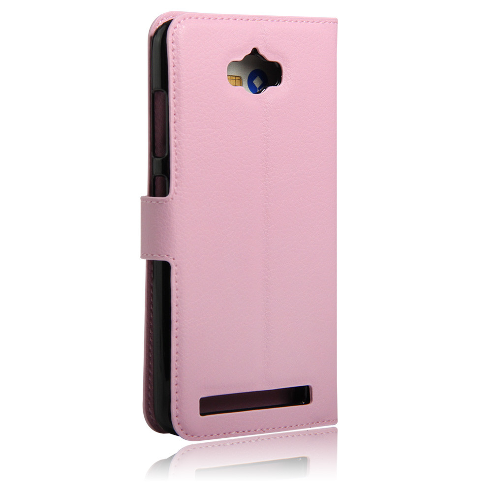 Case Asus Zenfone Max ZC550KL หนัง PUผิวลิ้นจี่สไตล์กระเป๋าสตางค์มีช่องเสียบการ์ด