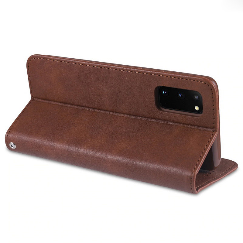 เคส Samsung Galaxy S20+ #เคสฝาพับ AZNS สไตล์ Retro หนัง PU มีช่องเสียบการ์ด