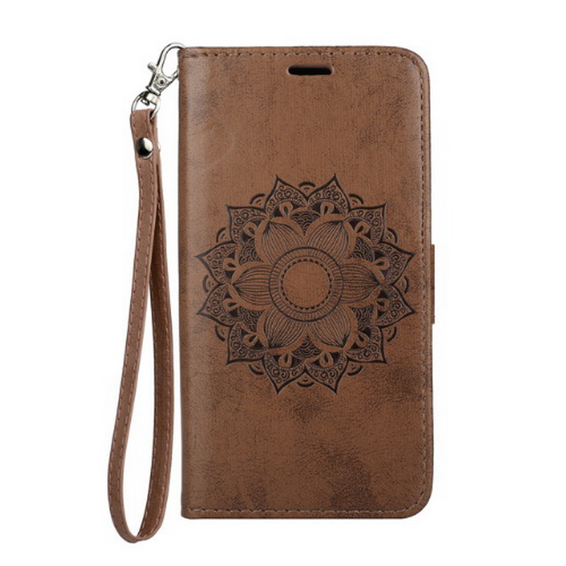 Case Samsung Galaxy J2 Pro 2018 #เคสฝาพับพิมพ์ลายดอกไม้ Mandala Flower