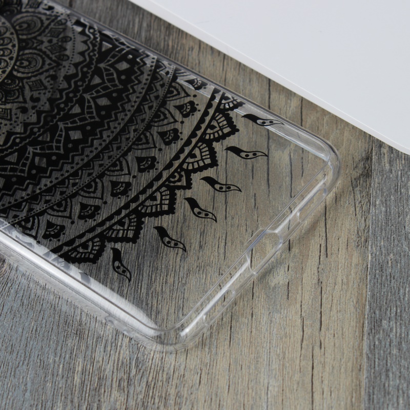 เคส Huawei Y7 (2017) #เคสฝาหลังพิมพ์ลาย Mandala Flower TPU + PC Combo สวยโดดเด่น