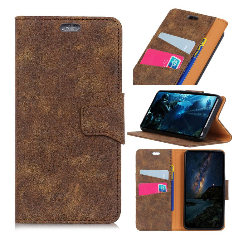 Case Xiaomi Mi 8 Lite #เคสฝาพับแบบกระเป๋าสตางค์สไตล์วินเทจ Vintage Style Wallet Leather