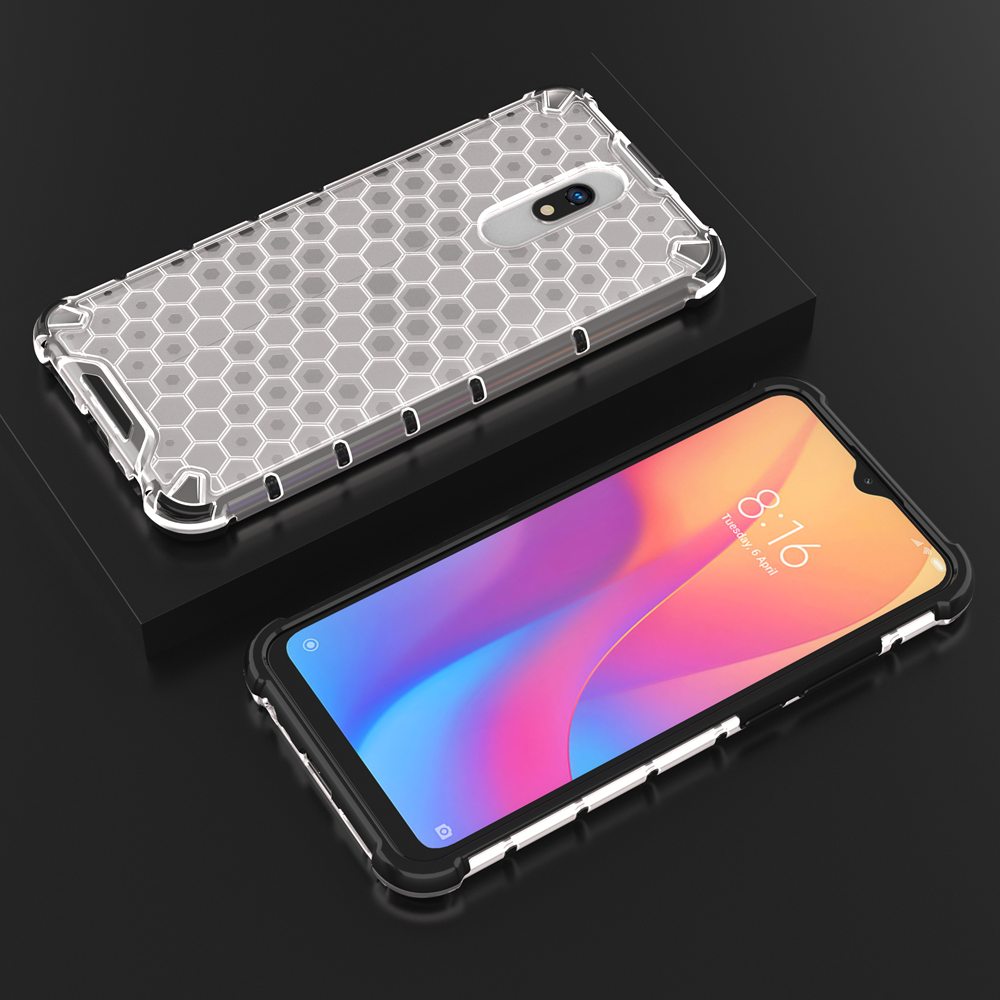 Case Xiaomi Redmi 8A #เคสฝาหลังกันกระแทก Honeycomb Shock Absorber TPU + PC + Silicone Hybrid