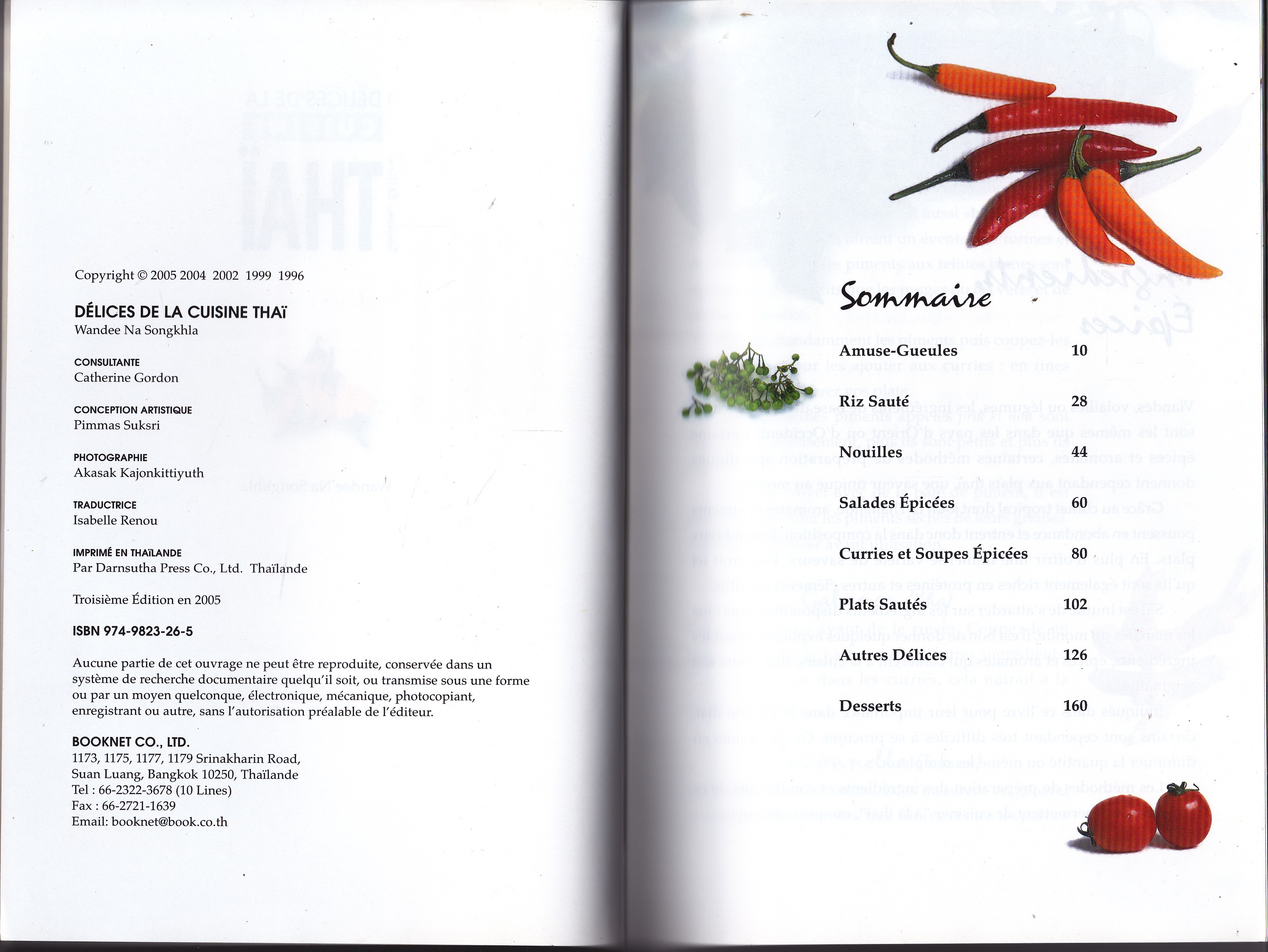 DELICES DE LA CUISINE THAI : ตำราอาหารไทย ภาษาฝรั่งเศส โดย อ.วันดี ณ สงขลา **สินค้าหมด**