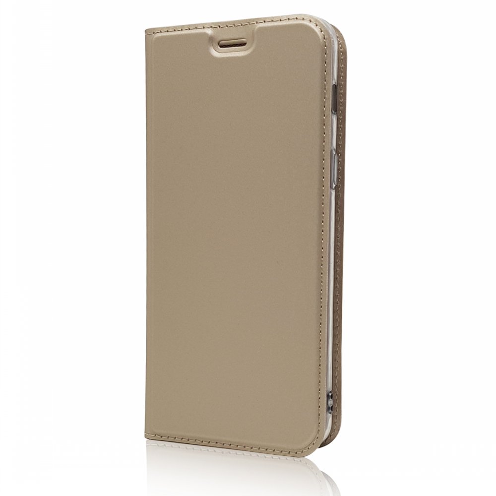 Case Samsung Galaxy A8 (2018) #เคสฝาพับหนัง PU Magnetic Adsorption Stand Leather Card Holder
