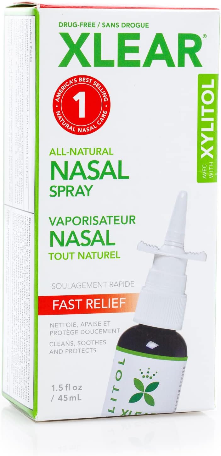 Xlear® Xylitol Saline Nasal Spray Daily Relief 45 mL ผลิตภัณฑ์ล้างจมูก