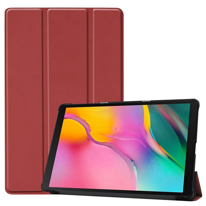 Case Samsung Galaxy TAB A 10.1 2019 SM-T510/SM-T515 #เคสฝาพับหนัง PU แบบ 3 พับ Tri-fold Stand Leather Smart Tablet