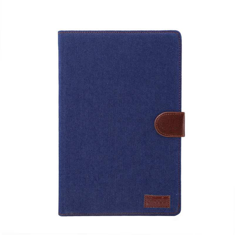 Case Samsung Galaxy Tab S5e SM-T720 / T725 #เคสฝาพับหนัง PU ผิวยีนส์พับตั้งได้ Jeans Cloth Leather Wallet