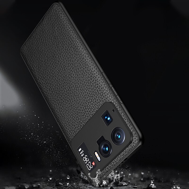 เคส Xiaomi Mi 11 Ultra #เคสฝาหลังหนังแท้ผิวลิ้นจี่ Luxury Well-Protected Litchi Texture Genuine Leather Coated TPU Protector