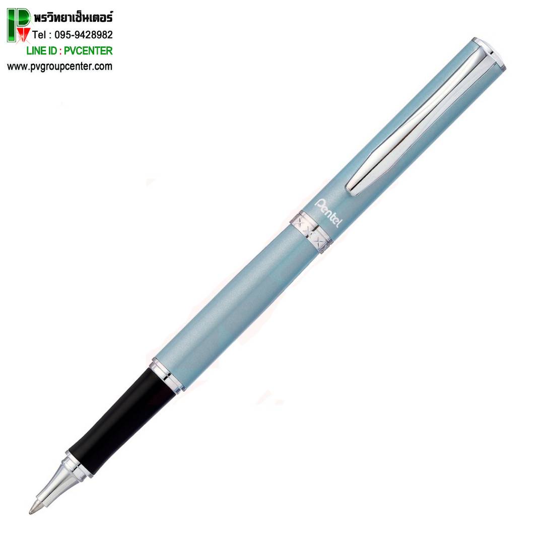 ปากกาโรลเลอร์เจล Pentel ด้ามสีฟ้า K611S-C
