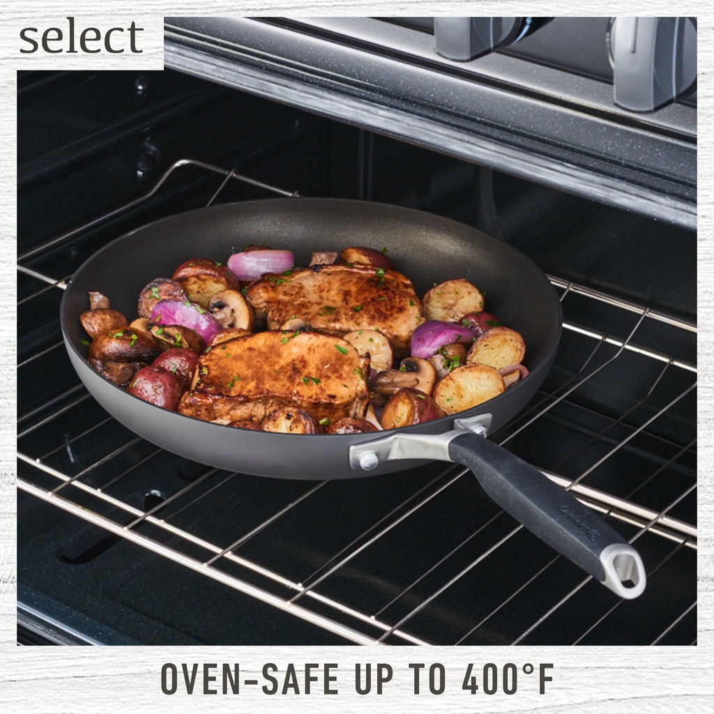 (Calphalon) Hard-Anodized Nonstick 10-Inch Fry Pan with Cover คาลฟาลอน กระทะ 10 นิ้ว กระทะเคลือบพร้อมฝาปิด