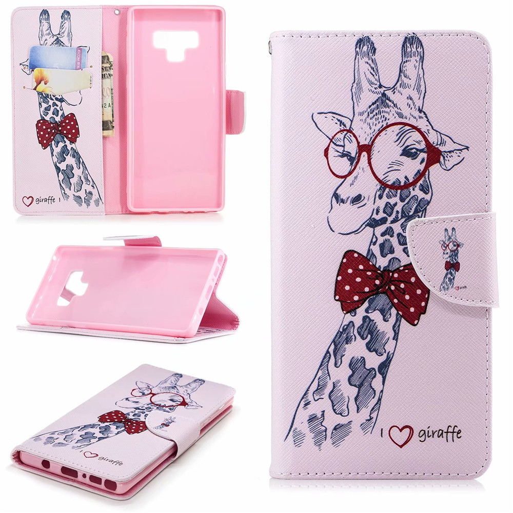 Case Samsung Galaxy Note 9 #เคสฝาพับกระเป๋าสตางค์หนัง PU พิมพ์ลายสวยๆ Pattern Printing Leather Wallet