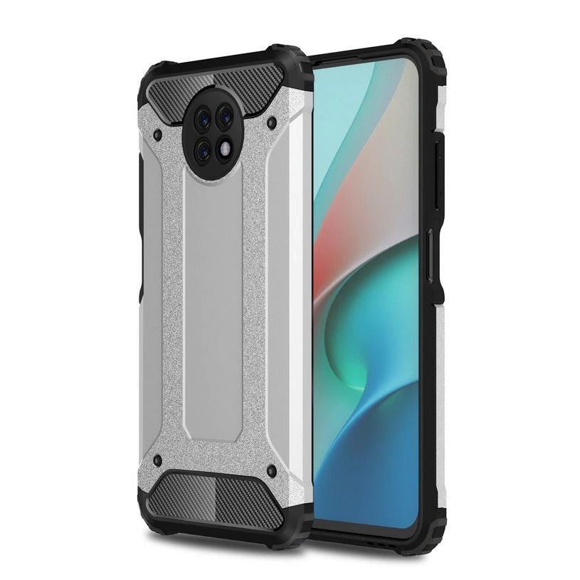 เคส Redmi Note 9T 5G #เคสฝาหลังเกราะป้องกัน ไฮบริด พลาสติก+TPU Heavy Duty Rugged Hybrid