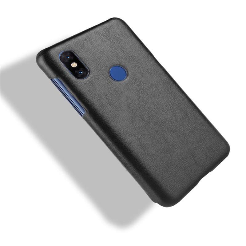 เคส Xiaomi Mi Mix 3 #เคสฝาหลังพลาสติกแข็งเคลือบหนัง PU ลายผิวลิ้นจี่ Litchi Skin Leather Coated