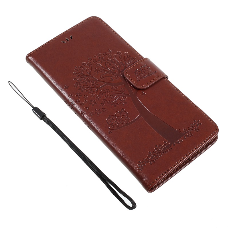 เคส Samsung Galaxy Note 8 #เคสฝาพับรูปแบบกระเป๋าสตางค์ลายนกฮูกกับต้นไม้