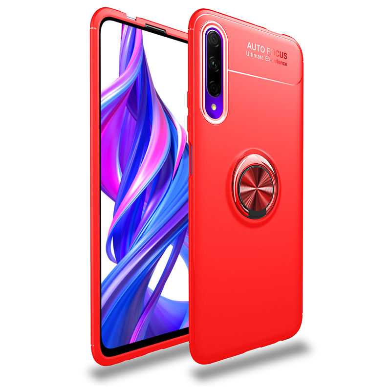Case Huawei Y9s #เคสฝาหลัง TPU Finger Ring Kickstand (แผ่นโลหะแบบ Built-in)