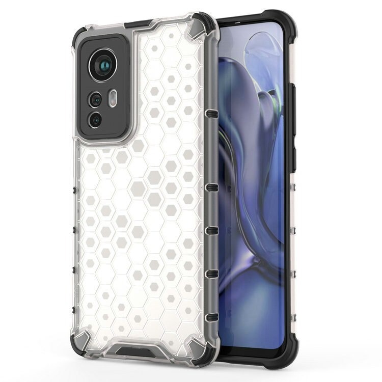 เคส Xiaomi 12 Pro #เคสฝาหลังกันกระแทก Honeycomb Shock Absorber TPU + PC + Silicone Hybrid