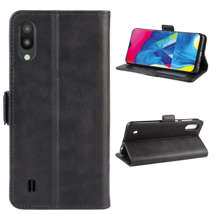 Case Samsung Galaxy A10 #เคสฝาพับหนังแยกสไตล์กระเป๋าสตางค์แถบปิดแม่เหล็ก Magnet Adsorption Split Leather Wallet
