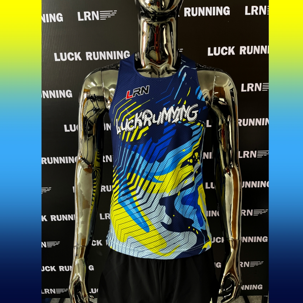 เสื้อวิ่งพิมพ์ลาย LRN เนื้อผ้า Super Air Flow (SF08)