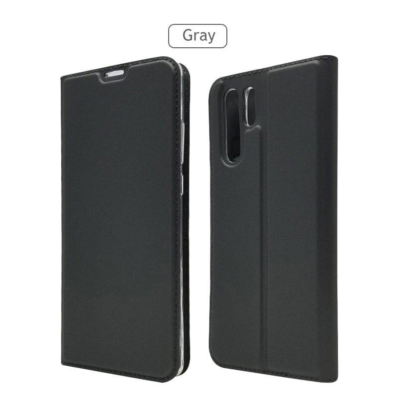 Case Huawei P30 Pro #เคสแบบฝาพับหนัง PU Magnetic Adsorption Stand Leather Card Holder