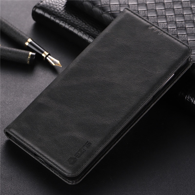 Case Samsung Galaxy S9 #เคสฝาพับ AZNS สไตล์ย้อนหนัง PU มีช่องเสียบการ์ด