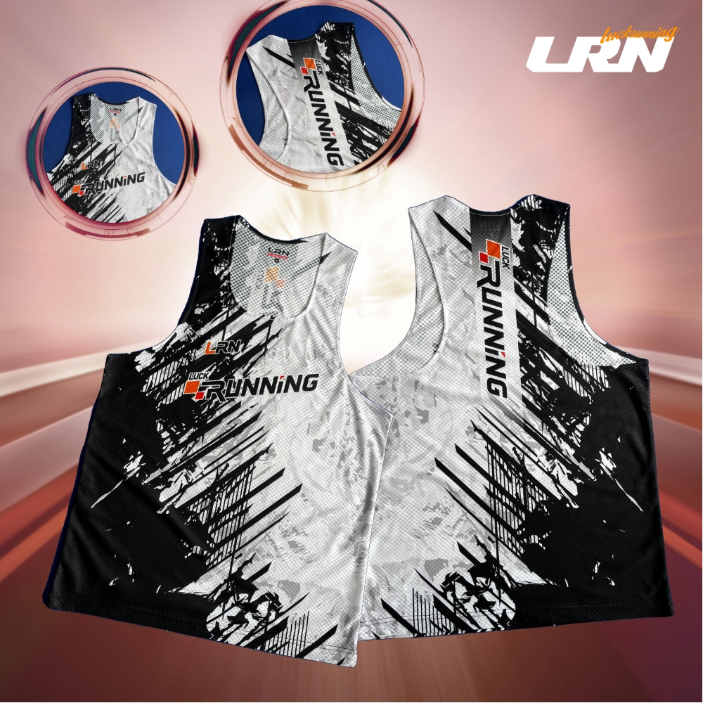 เสื้อวิ่งพิมพ์ลาย LRN เนื้อผ้า Super Air Flow (SF07)
