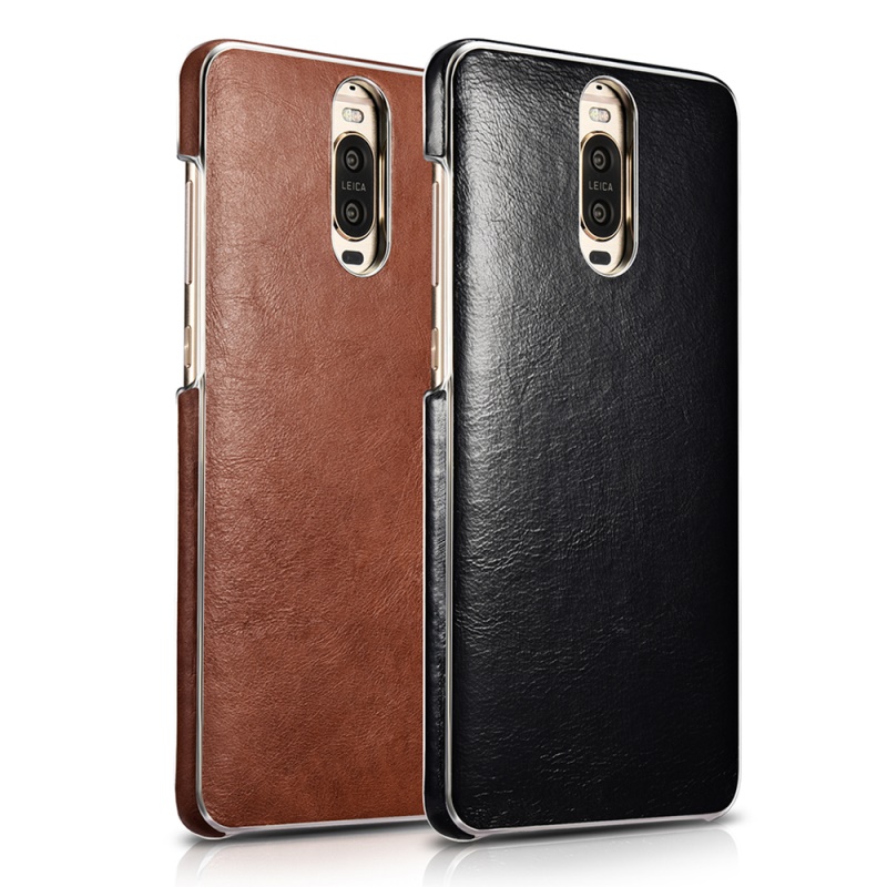 เคส Huawei Mate 9 Pro #เคสฝาหลังพลาสติกเคลือบหนัง PU XOOMZ Plated Leather Skin