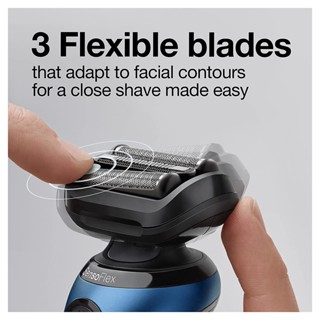 Braun® Senso Flex Electric Razor for Men Series 6 Shaver Kit, 6020s เครื่องโกนหนวดไฟฟ้า ที่กันจอน เซต 5 ชิ้น