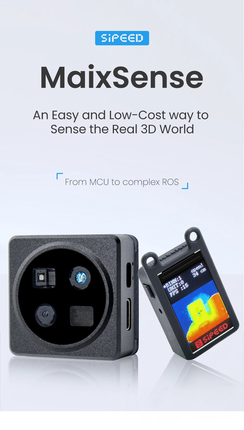 กล้อง MCU & ROS Sipeed maixsense A010/A075V ToF 3D depth vision MS-A010 Lite Suit