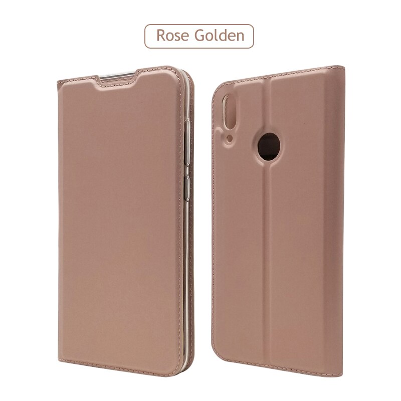 Case Huawei Y7 2019 #เคสฝาพับหนัง PU Magnetic Adsorption Stand Leather Card Holder