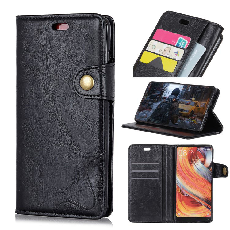 Case Huawei Y9 (2019) #เคสฝาพับหนัง PU ผิวหนังม้า S-shape Crazy Horse Texture Wallet Leather
